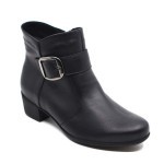 Solidus laarsje zwart leder 35025